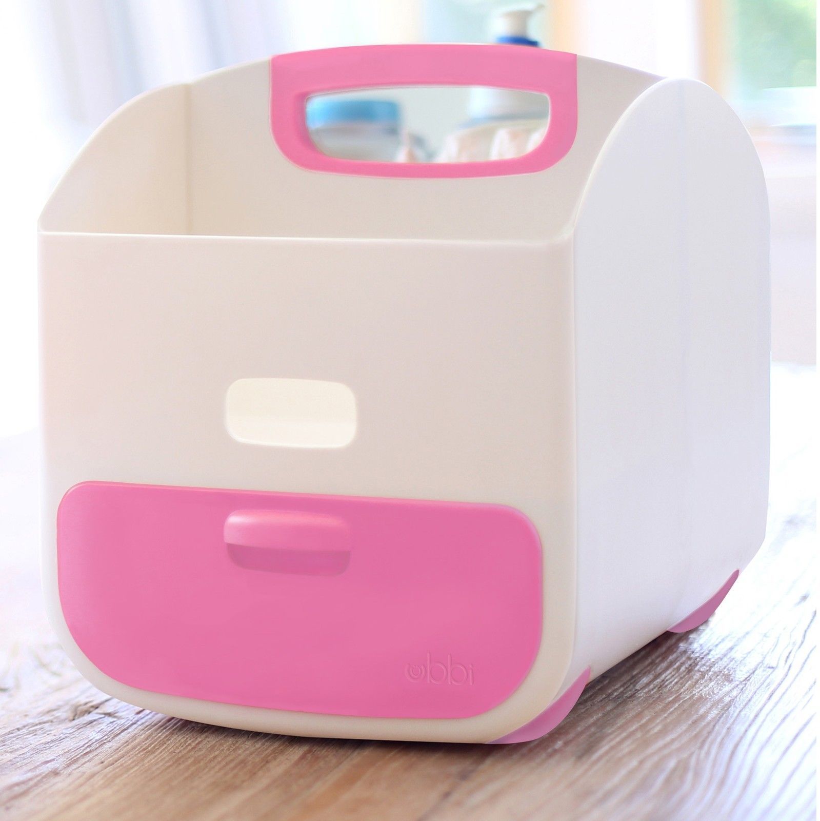NEW UBBI DIAPER NAPPY CADDY PINK COLOUR SAVE ! Ubbi