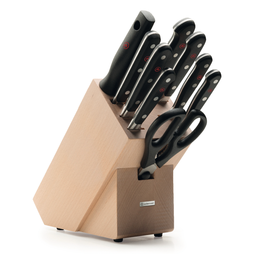 WUSTHOF SOLINGEN Knives CLASSIC 10 Pce Knife Set Block MADE IN GERMANY