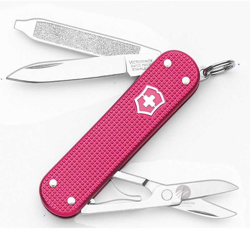 NEW VICTORINOX CLASSIC SD PINK ALOX SWISS ARMY KNIFE MULTITOOL POCKET