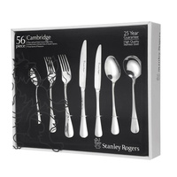 Stanley Rogers Cambridge Stainless Steel 56pc Cutlery Set 56 Piece