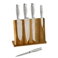 Stanley Rogers Magnetic 6 Piece Knife Block 6pc