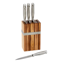 Stanley Rogers Banded 5 Piece Knife Block 5pc