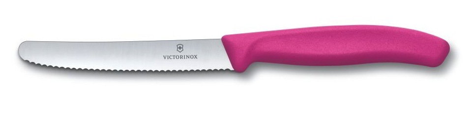 New 6 X Victorinox Steak and Tomato Knife Knives 11cm Wavy Edge - Assorted Colou - Picture 10 of 72