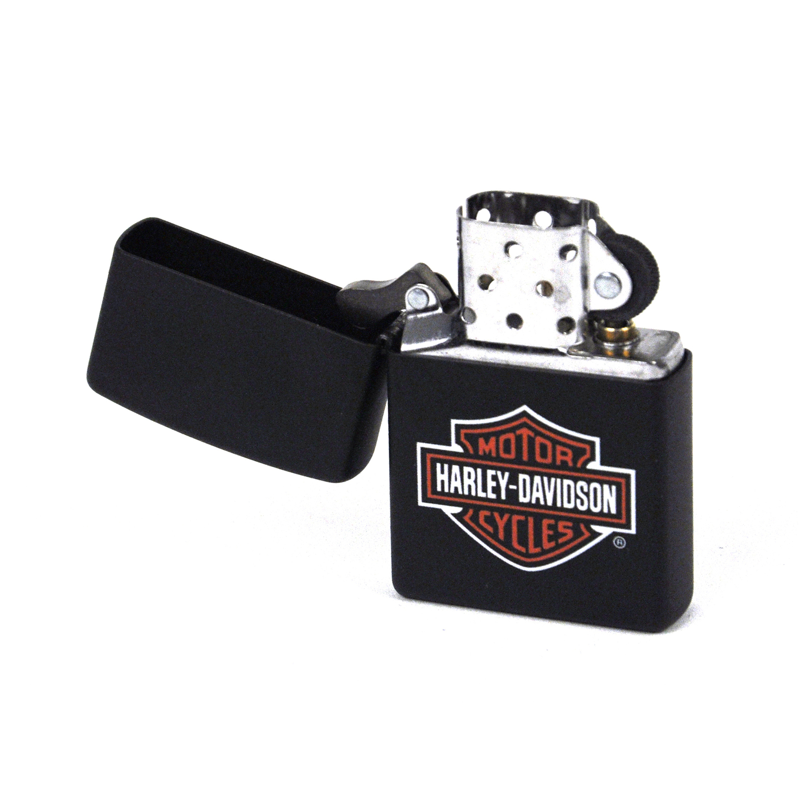Zippo Harley Davidson Logo Black Matte Lighter Gift Box 94621