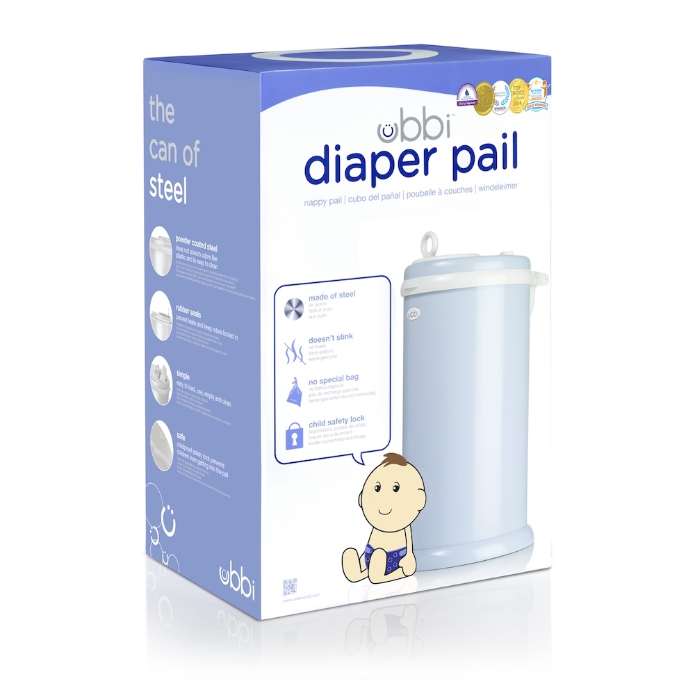 New Nappy Diaper Bin UBBI Pail LIGHT BLUE Eco Friendly eBay