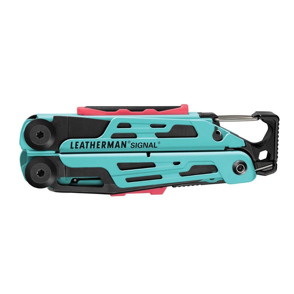 LEATHERMAN SIGNAL AQUA SURVIVALIST STAINLESS MULTITOOL + SHEATH FIRE