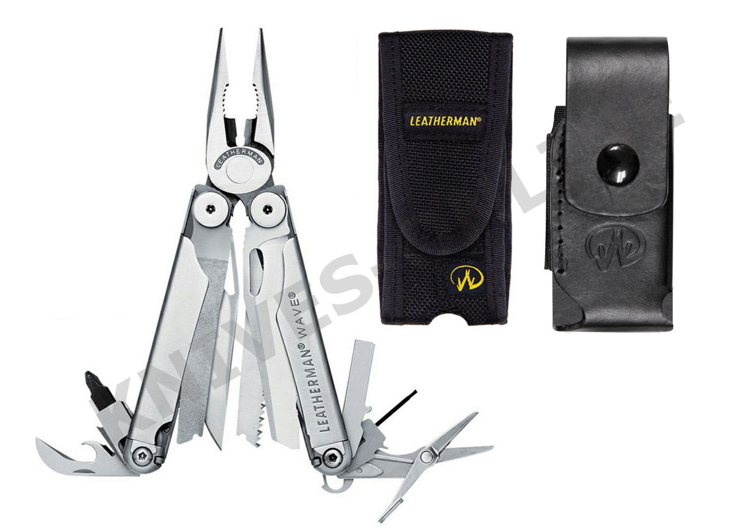 LEATHERMAN WAVE PLUS + MULTITOOL + SHEATH NYLON OR LEATHER + SKELETOOL KBX