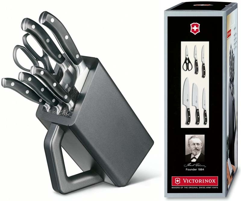 VICTORINOX GRAND MAITRE CUTLERY KNIFE BLOCK 7.7243.6 SWISS eBay