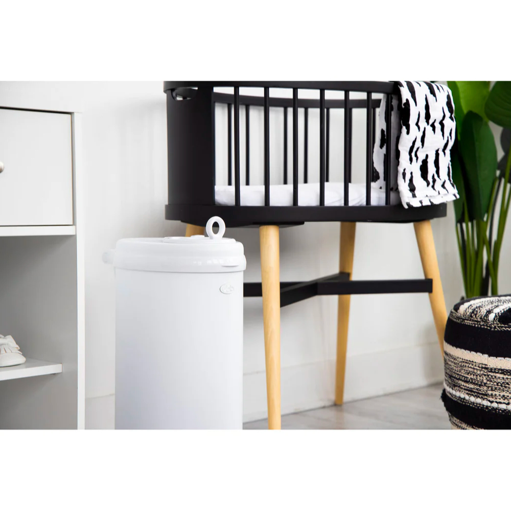 Ubbi Nappy Luieremmer Wit - Geurloos Met Stalen Constructie En Kinderslot