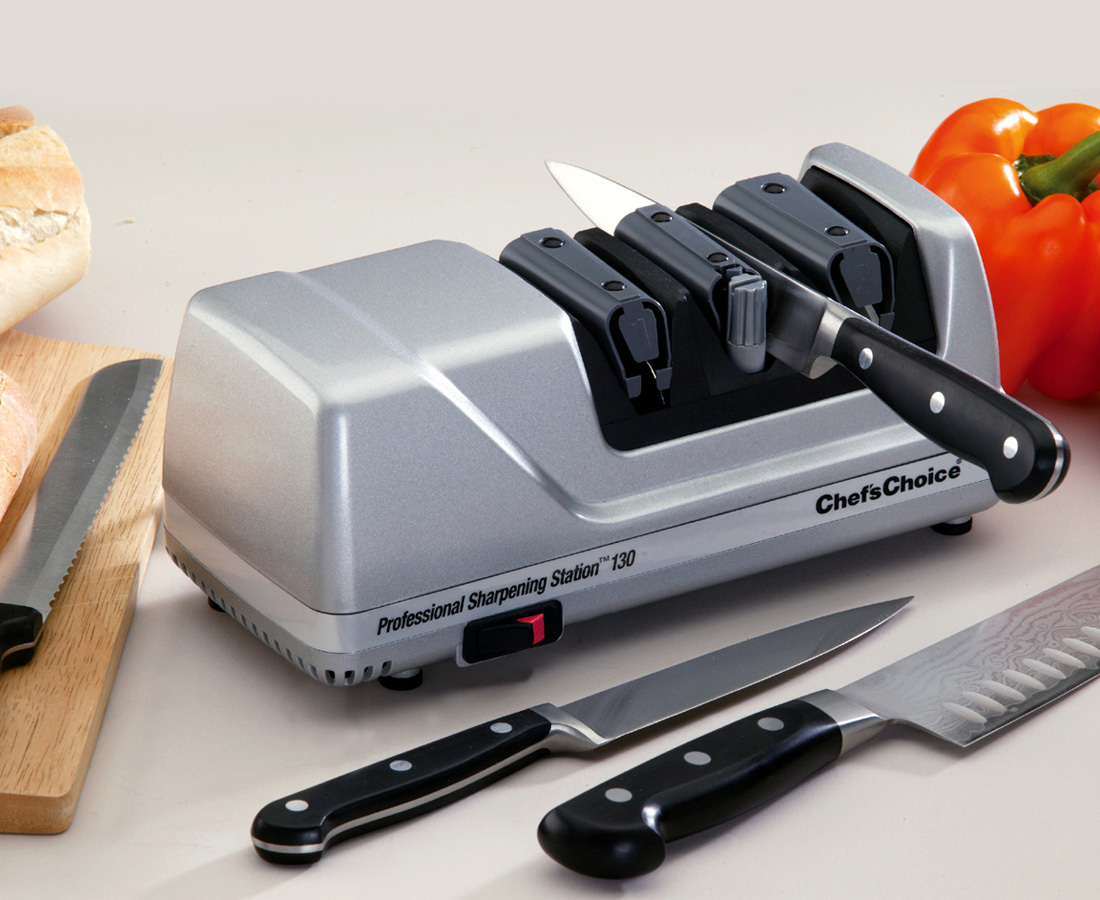 CHEF'S CHOICE PRO ELECTRIC KNIFE SHARPENER 130 SILVER AUST ...