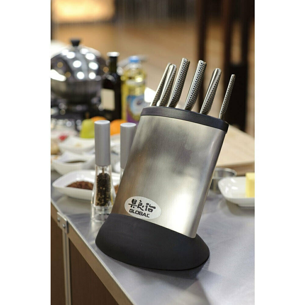 New GLOBAL 7pc SYNERGY Knife Block Set Japanese 9313803795754 eBay