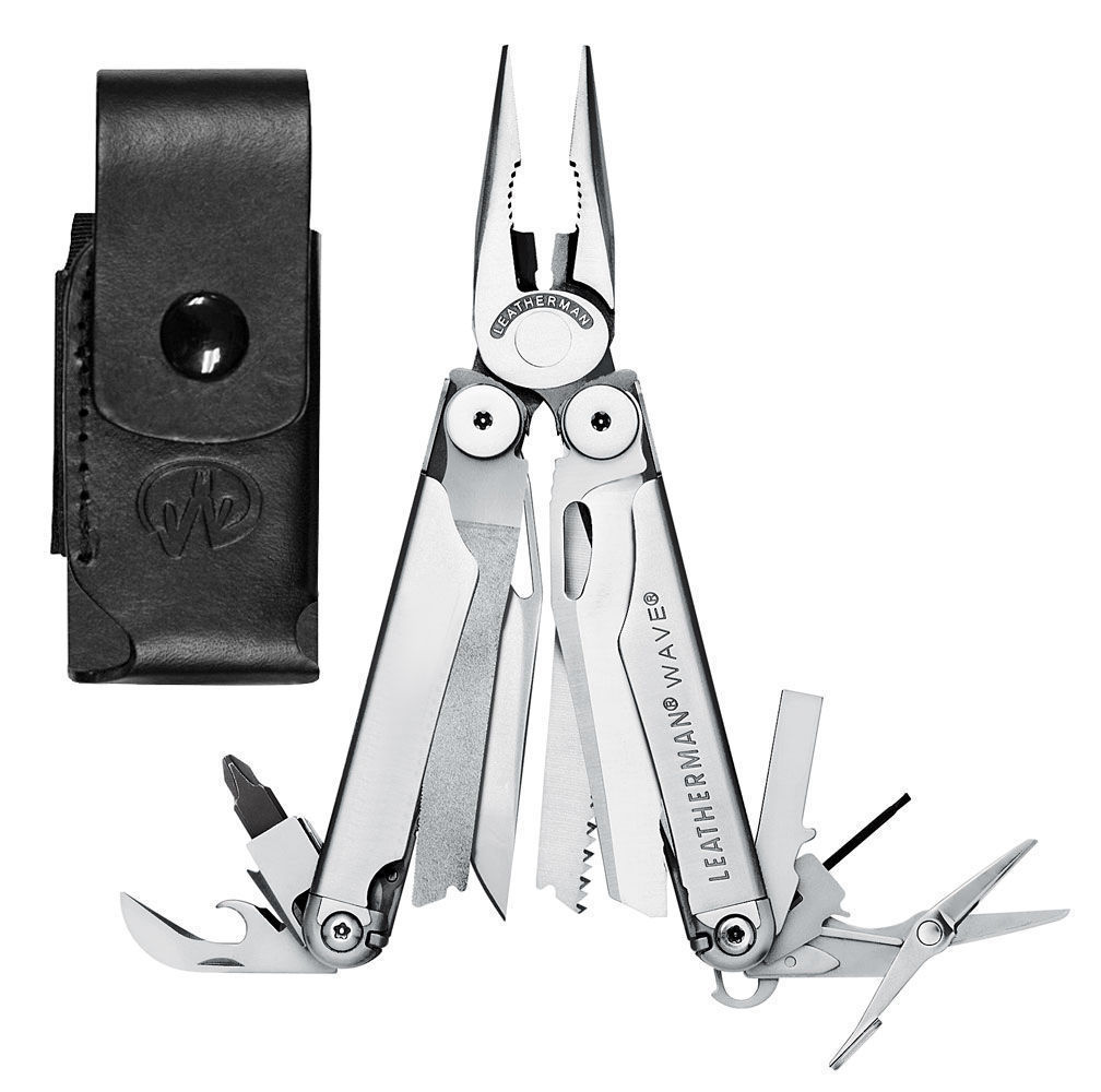 LEATHERMAN WAVE PLUS + MULTITOOL + SHEATH NYLON OR LEATHER + SKELETOOL KBX