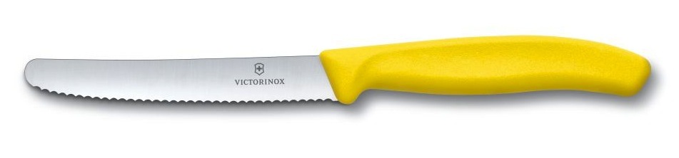 New 6 X Victorinox Steak and Tomato Knife Knives 11cm Wavy Edge - Assorted Colou - Picture 13 of 72