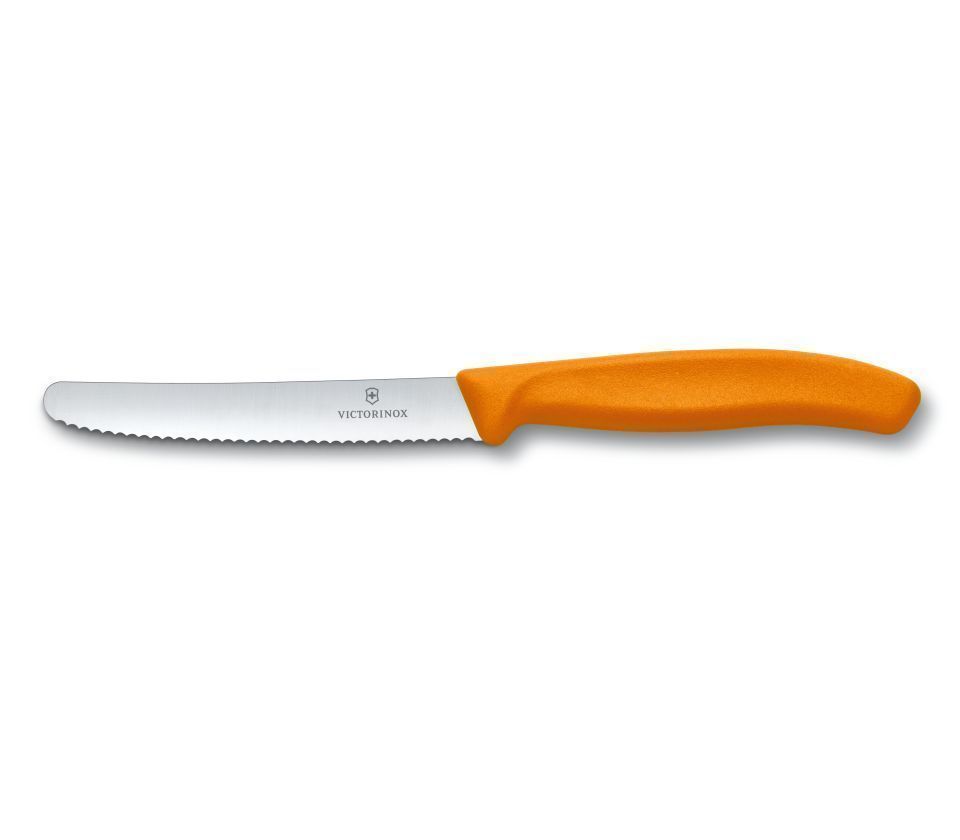 New 6 X Victorinox Steak and Tomato Knife Knives 11cm Wavy Edge - Assorted Colou - Picture 25 of 72