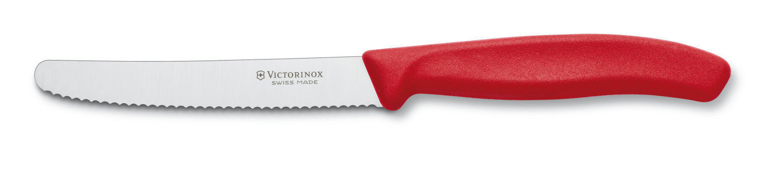 New 6 X Victorinox Steak and Tomato Knife Knives 11cm Wavy Edge - Assorted Colou - Picture 49 of 72