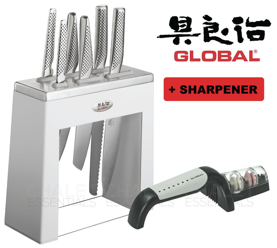 Global Kabuto Knife Block 7 Pc Set