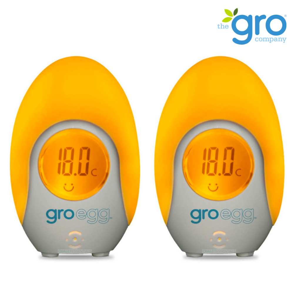 the gro company groegg 2 room thermometer and nightlight