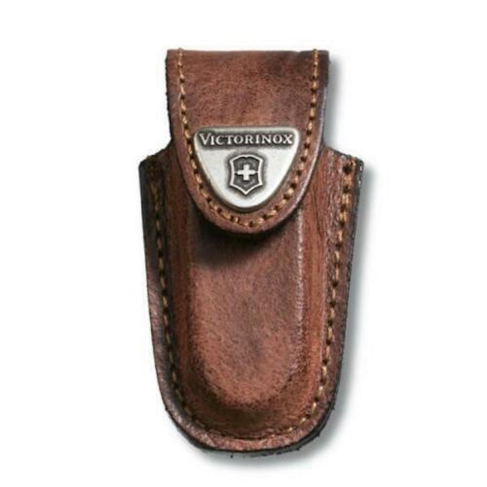 SWISS ARMY KNIFE BROWN LEATHER BELT POUCH FOR CLASSIC VICTORINOX SHEATH