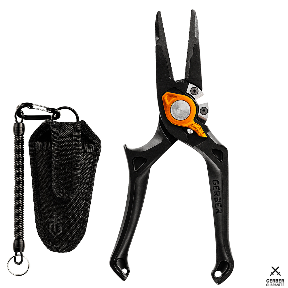 TRUSCEND Fishing Pliers Saltwater with Mo-V Blade Cutter, Corrosion  Resistant Teflon Coated Muti-Function Fishing Gear as Split Ring Plier Line  Cutter Hook Remover, Fishing Gifts for Men Unique A-space Grey