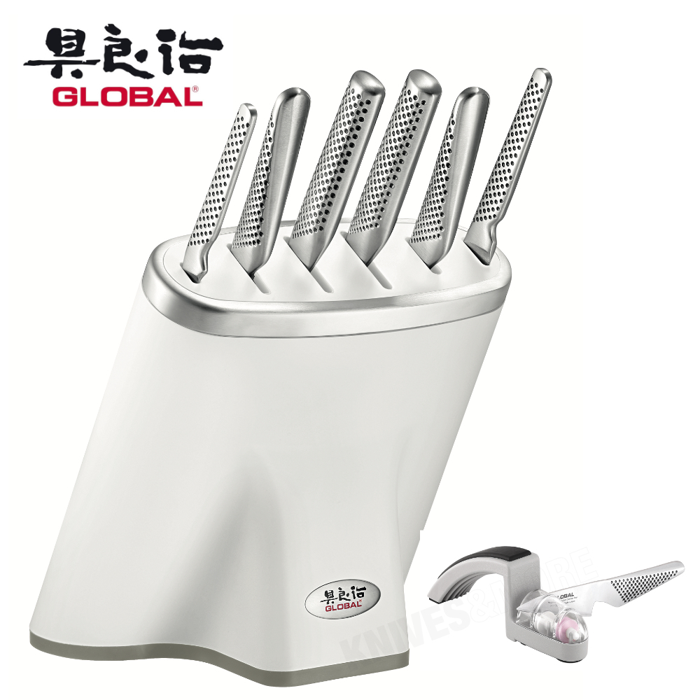 Global Zeitaku Knife Block 7 Pc Set