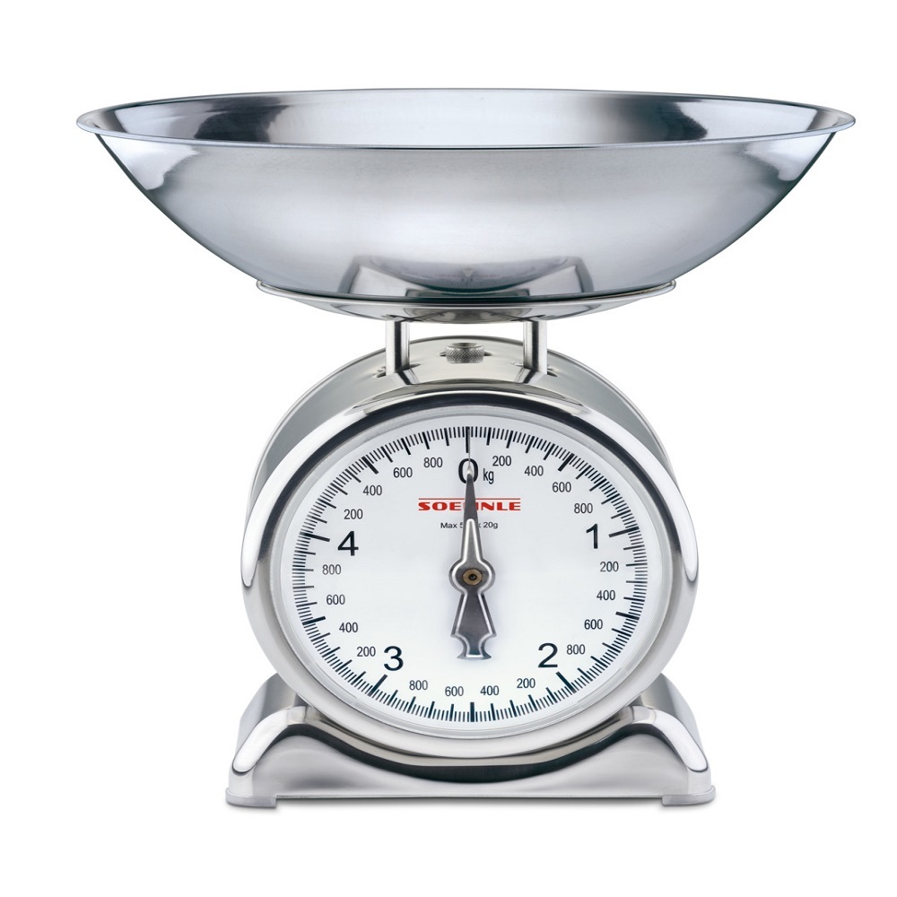 Soehnle Silvia 5kg Capacity Mechanical Kitchen Scale Stainless