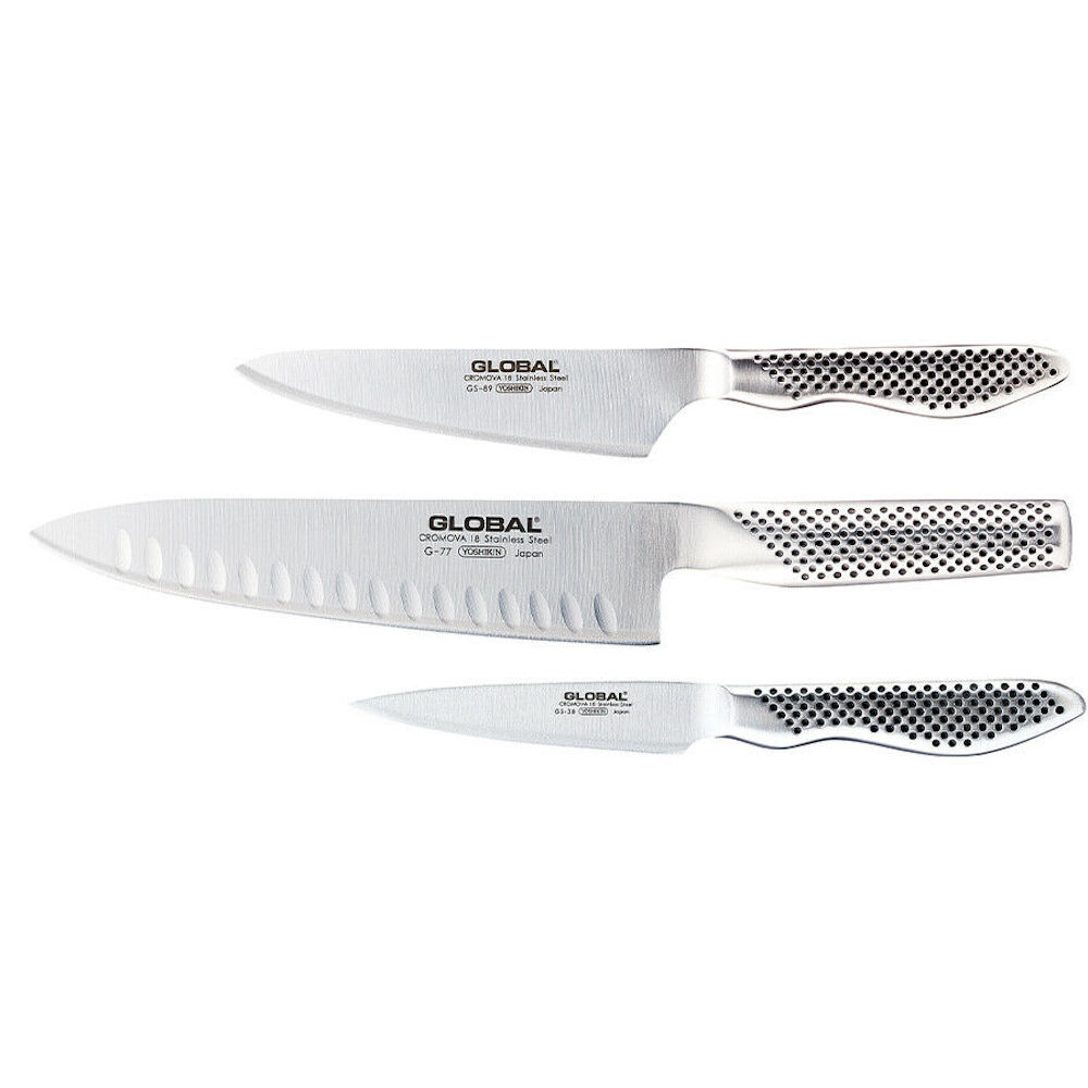 Global G-2 Cooks 20cm Knife + Ceramic Water Sharpener 2pc Starter Set, 79626