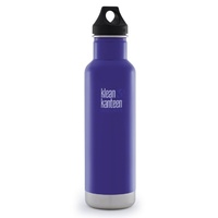 KLEAN KANTEEN CLASSIC INSULATED 20oz 592 ml BLOOMING IRIS BPA FREE Water Bottle 