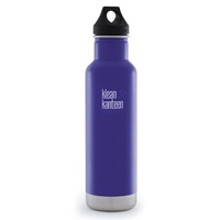 KLEAN KANTEEN CLASSIC INSULATED 20oz 592 ml BLOOMING IRIS BPA FREE Water Bottle