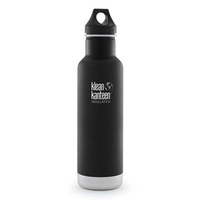 KLEAN KANTEEN CLASSIC INSULATED 20oz 592ml SHALE BLACK BPA FREE Water Bottle