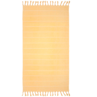 Bambury Santorini Beach Towel  | Custard 90 x 170cm | Made in Turkey