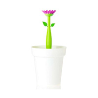 Vigar Flower Power White 3L Bathroom Bin