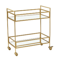 Amalfi Fairmont Drinks Trolley Gold 36x71x81cm