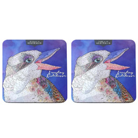 Banksia Red Kookaburra Tin Lemon Mrytle Finger Biscuits 150g - 2 Pack