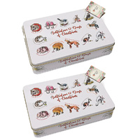 Banksia Red Australian 12 days of Christmas Tin Butter Shortbread 300g - 2 Pack