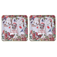 Banksia Red Christmas in a Gum Tree Tin Handmade Caramel Fudge 150g - 2 Pack