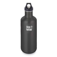 KLEAN KANTEEN 40oz 1182 SHALE BLACK BPA FREE Water Bottle SAVE !
