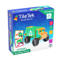 TileTek 14 Piece Mega Recycling Truck Age 3+