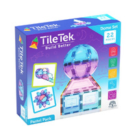 TileTek Tile 22 Piece Pastel Dome Set Age 3+