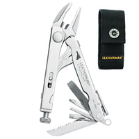 Leatherman CRUNCH Locking Plier MultiTool Knife + Nylon Sheath *AUTH AUS DEALER*
