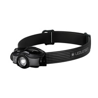 New LED LENSER MH5 Head Torch Headlamp - BLACK 400 Lumens AUTH AUS SELLER