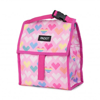 PACKIT PERSONAL COOLER LUNCH BAG FREEZE AND GO - PIXEL HEARTS PACK IT USA DESIGN