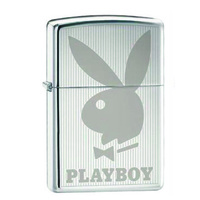 Zippo PLAYBOY BUNNY VERTICAL 24308 Genuine Street Cigar Cigarette Lighter