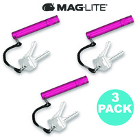 NEW MAGLITE HOT PINK 3 X SOLITAIRE FLASHLIGHT MADE IN USA