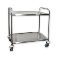 SERVING UTLITY TROLLEY 2 SHELF COMMERICAL KITCHEN RESTAURANT "FREE POSTAGE" 520