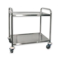SERVING UTLITY TROLLEY 2 SHELF COMMERICAL KITCHEN RESTAURANT "FREE POSTAGE" 518