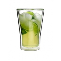 NEW 6 x Thermo ATHENA DORF Double Wall Glasses Glass 300ml Tapered SAVE!