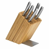 6pc Global Sakura Knife Cutlery Japanese Kitchen Chef Cook Knives Block Set