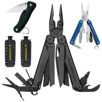 LEATHERMAN WAVE BLACK PLUS + MULTITOOL + SHEATH + BIT KIT + SKELETOOL KNIFE + SQUIRT PS4
