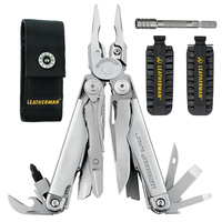 LEATHERMAN SURGE MULTITOOL + NYLON SHEATH + 42 BITKIT + EXTENDER BIT