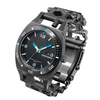 LEATHERMAN TREAD TEMPO BLACK WATCH TIMEPIECE GIFT BOXED